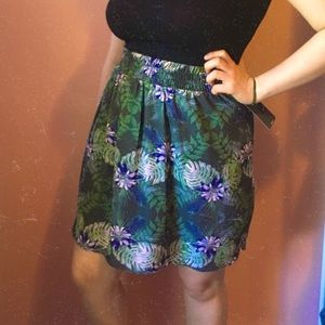 Tropical Floral Mossimo Skirt